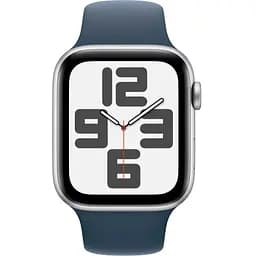 Смарт-годинник Apple Watch SE 2 GPS 44mm Silver Aluminium Case with Storm Blue Sport Band M/L (MREE3) - мініатюра 3