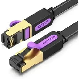 Патч-корд 0.5м, FTP cat 7 RJ-45 black Vention (ICABD)