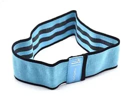 Тканинна гумка PowerPlay 4111 Hip Band M Medium для фітнесу та спорту Блакитна (d_76cm) (PP_4111_Blue_M) - мініатюра 3