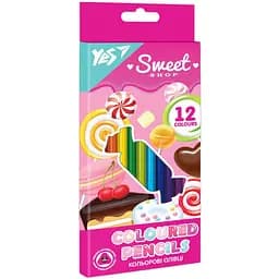 Карандаши цветные Yes Sweet Cream, 12 цветов (290663)