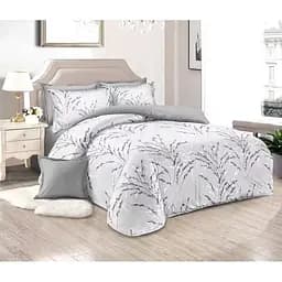Комплект постельного белья Soho Lounge Fiori Silver Евро 200x230 см серый (A130120)