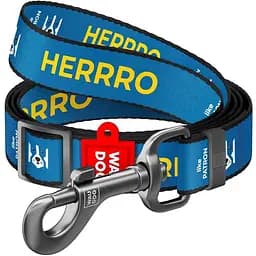 Повідець для собак Waudog Nylon з нейлону регульований, малюнок "Патрон", розмір L-XXL