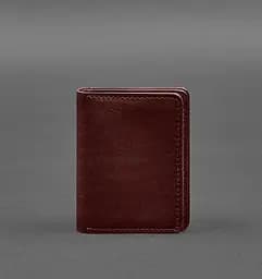 Кожаная обложка для водительского удостоверения, ID и пластиковых карт 2.0 бордовая