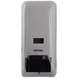 Дозатор рідкого мила HOTEC 13.205 для санвузла настінний ліктьовий 1000 мл світло-сірий пластиковий - мініатюра 2
