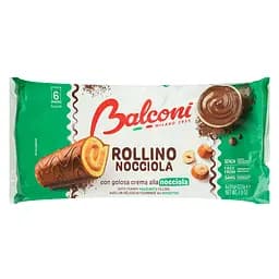 Міні рулети Balconi Rollino Nocciola з горіхом 222 г