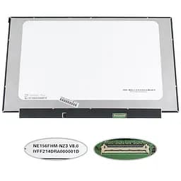 Матриця 15.6 NE156FHM-NZ3 1920х1080, 40pineDP, IPS, 360HZ, LED, SLIM без планок та вушок, матова, роз'єм праворуч знизу для ноутбука