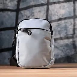 Практична слінг сумка для подорожей із якісного текстилю Vintage 22868 блакитна - мініатюра 8