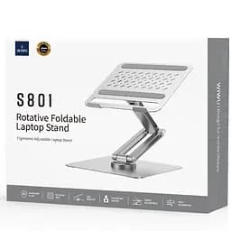 Підставка для ноутбуку WIWU ZM-S801 Rotative Foldable Laptop Stand Silver - мініатюра 8