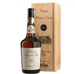 Кальвадос Christian Drouin Calvados Coeur de Lion Pays d'Auge 1981, в деревянной коробке, 40%, 0.7 л