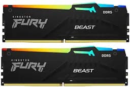 Модуль пам'яті Kingston Fury DDR5 32GB (2x16) 6000Mhz Beast Black RGB EXPO/ХMP 3.0 (KF560C36BBE2AK2-32)