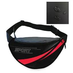 Сумка-бананка Sport чоловіча/жіноча спортивна 32×16 см з розширювачем поясна сумка або сумка через плече (3749)