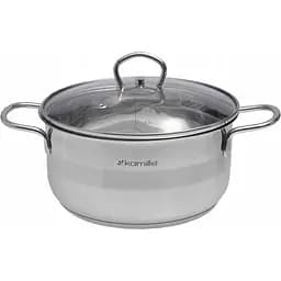Кастрюля Kamille нержавеющая сталь с крышкой 3 л (KM-5413)