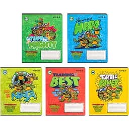 Набор тетрадей Kite TMNT Mutant Mayhem 12 листов в клетку 25 шт. (NT24-232)