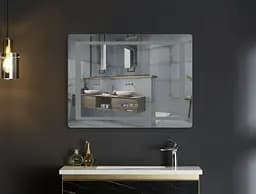Дзеркало Mixxus Style MR03-70x50 (годинник, LED-підсвічування, антизапотівання) (MI6006) - мініатюра 4