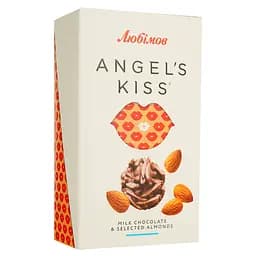 Конфеты шоколадные Любимов Angel's kiss молочные с миндалем 100 г