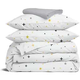 Комплект постільної білизни Cosas Midnight stars CS6 Сімейний сірий (MidnightStars_El180x30-52Grey_160x2)