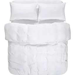 Постільна білизна Lotus Home Євро муслін біла (svt-2000022342391)