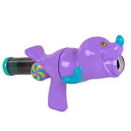 Іграшковий помповий пістолет-собака 5007 D з 6 м'якими набоями, фіолетовий