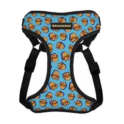 Шлея для собак Bronzedog Sport Кекси XS 14х12х2 см блакитна - мініатюра 2