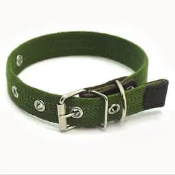 Нашийник для собак Zoo-hunt брезентовий світловідбиваючий хакі ОБ світл. 2,5/33-44 см