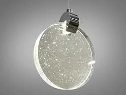Потолочная люстра LED Diasha 3008/1HR, 3W, хром, регулируемая высота, для коридора, гостиной, спальни