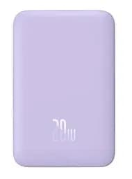 Бездротовий портативний акумулятор - зарядний Baseus Magnetic Mini 20 W 10000 mAh (PPCX110205) фіолетовий - мініатюра 3