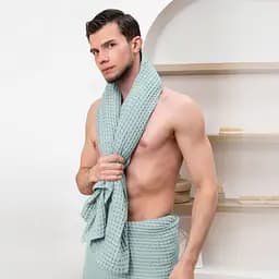 Набір рушників Cosas Cube White & Cube Mint 2 шт. (SetTowel_95-SqWhite_130-SqMint) - мініатюра 12