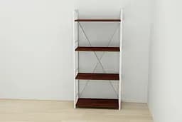 Етажерка 4/60 Ferrum-decor Серії Коннект 120x60x28 білий ДСП Венге 16мм (FRD-105526) - мініатюра 4