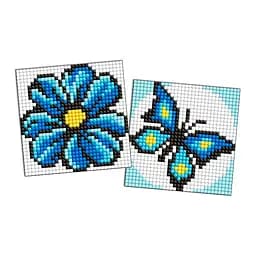 Алмазна мозаїка на магніті "Синій колір" Ідейка AMG1062, 9x9 см