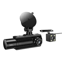 Видеорегистратор HOCO Mundial three-screen simultaneous display driving recorder DI61 (wifi version) |720p/480p+480p rear, 3.16"|