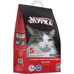 Наповнювач  для котячих туалетів Мурка великий червоний 5 кг