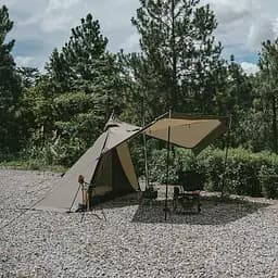 Намет Naturehike CNK2300ZP025 із гострою верхівкою коричневий - мініатюра 5