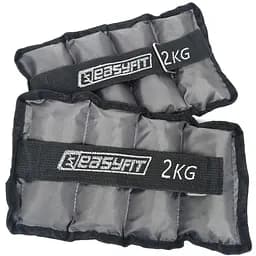 Утяжелители EasyFit 2 х 2 кг для ног и рук с металлом (EF-AWTМ-200)