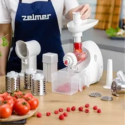 М`ясорубка ZELMER ZMM4050B шинковка, томатопрес - мініатюра 7