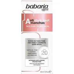 Флюїд Babaria Moisturizing Fluid Anti-Dark Spot для обличчя проти пігментних плям SPF 20, 40 мл