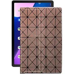 Чехол StatusCASE из экокожи для планшета Lenovo Tab M10 Plus (3rd) Коричневый ромб