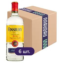 Упаковка джину Finsbury London Dry Gin 37.5% 4.2 л (0.7 л х 6 шт.)