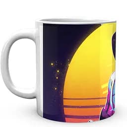 Кружка GeekLand Наруто Naruto Саске Закат Ретро NA.02.313 330 мл белая