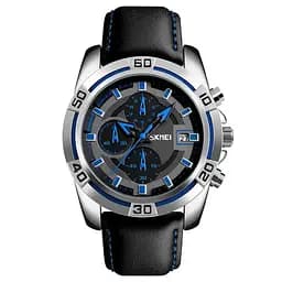 Мужские часы Skmei 9156 avalon черный с синим