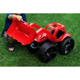 Іграшкова машинка Tigres Бульдозер Maximus червоний (64500) - мініатюра 2
