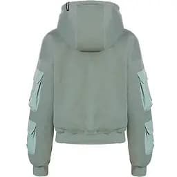 Толстовка Rehall Cargi Womens L Сірий-Зелений - мініатюра 2