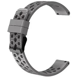 Браслет double для Samsung Galaxy Watch 42mm - сірий ширина кріплення 20мм силікон Watchbands (W39-3WB26854750)