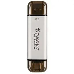 SSD накопичувач Transcend ESD310S 1TB, USB Type C/A Silver teh0021592