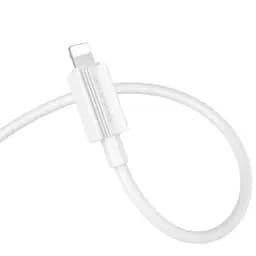 Кабель Hoco X107 Favor charging data cable iP 2,4A/1 м білий