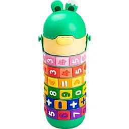 Термос дитячий Happy Life HP17305GR інтерактивний з ручкою 430 мл, зелений