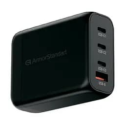 Мережевий зарядний пристрій ArmorStandart Resolute Power ARP-131 100W GaN Black (ARM70024)