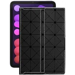 Чохол StatusCASE з екошкіри для планшету Apple iPad Mini 6 2021 Чорний ромб