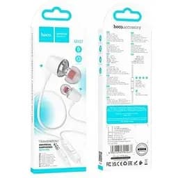 Навушники стерео з мікрофоном Hoco M107 Discoverer універсальні earphones with mic жовті 6931474794598 - мініатюра 10