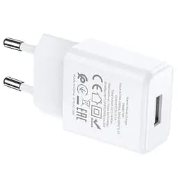 Мережевий зарядний пристрій Hoco N9 1USB (White) [67469] - мініатюра 6