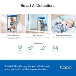 IP-Камера Tapo C230 3MP N300 microSD motion detection 360° mic TP-Link teh0015935 - мініатюра 8